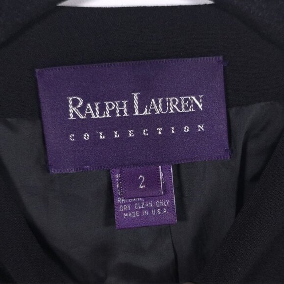 RALPH LAUREN COLLECTION PURPLE LABEL ILGWU USA🇺🇸MADE 3 Button Blazer Size‎ 2 - Picture 6 of 12